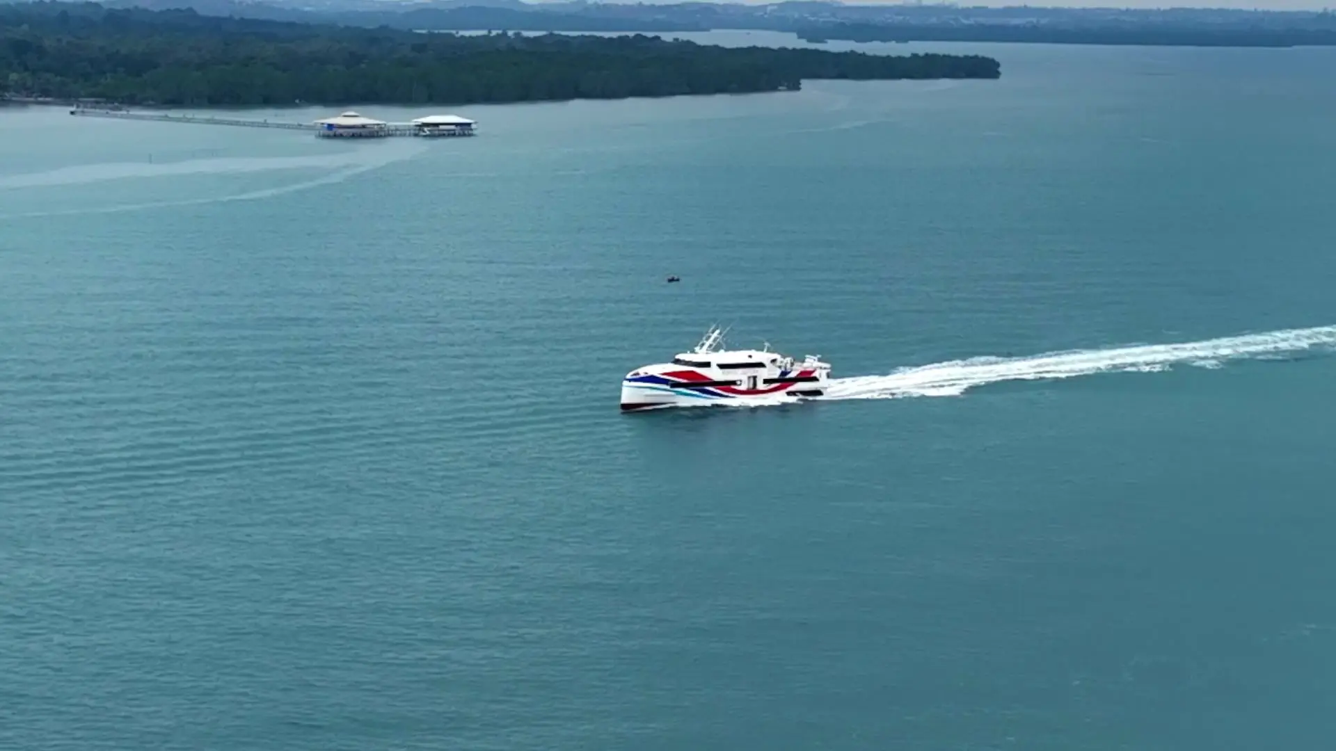 Pintas Luxury 1 passenger ferry sailing between Johor and Batam